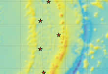 Marianas hydrophone map