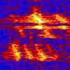 S Pacific blue whale spectrogram