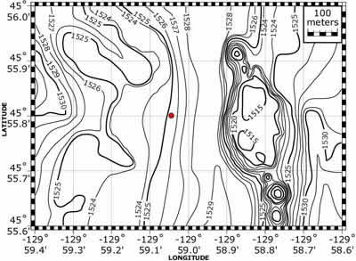 bathymetric map