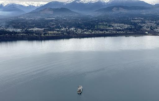  NOAA Ship Shimada leaving Port Angeles, Washington