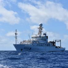 NOAA Ship Ronald H. Brown during ATOMIC